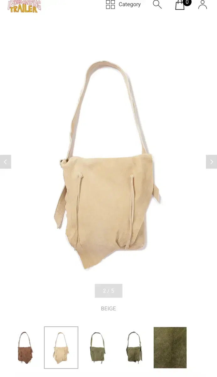 Visvim 25aw ict DEERSKIN SHOULDER BAG | 브랜드 중고거래 플랫폼